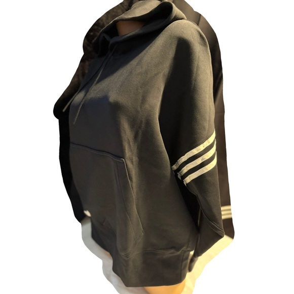 Adidas 3-Stripes Hoodie and Wide Leg Track Pants NEW - Picture 3 of 16